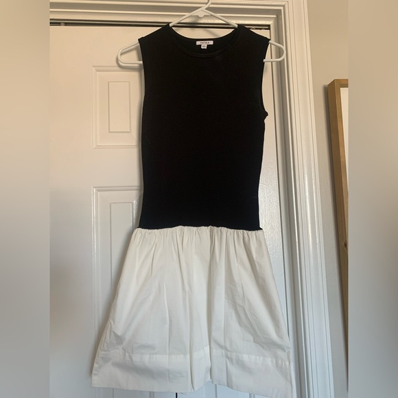 pistola Dresses & Skirts - Pistola Adrienne Mini Dress - Noir and Le Blanc